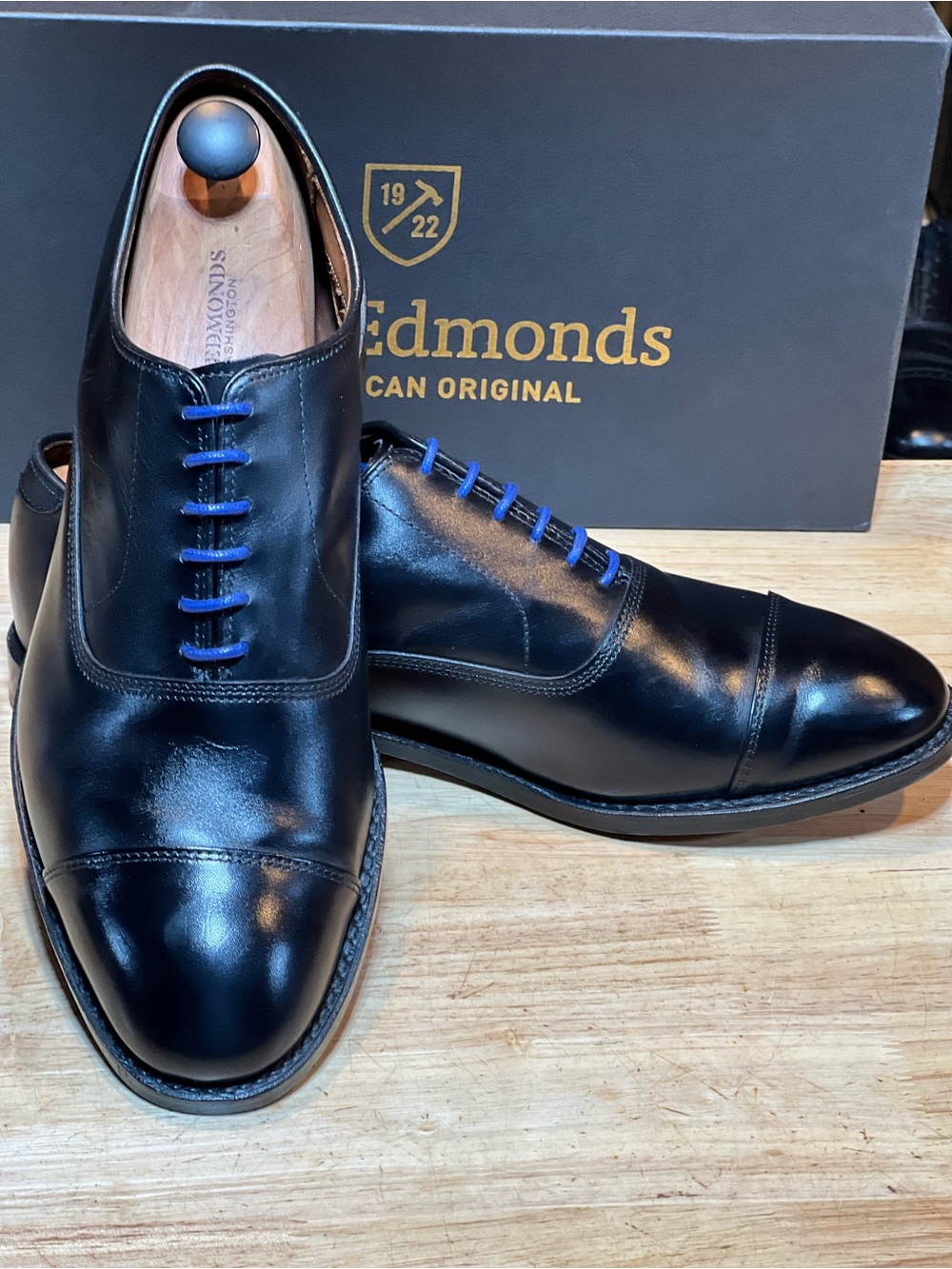 Allen Edmonds Park Avenue Men’s Black Leather Cap Toe Oxfords Sz 10.5 3E 🇺🇸